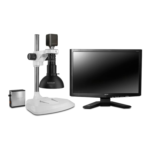 Scienscope Auto-Focus Digital Inspection System With Dome LED Light On Lab Stand MAC-PK1-DM-AF - main